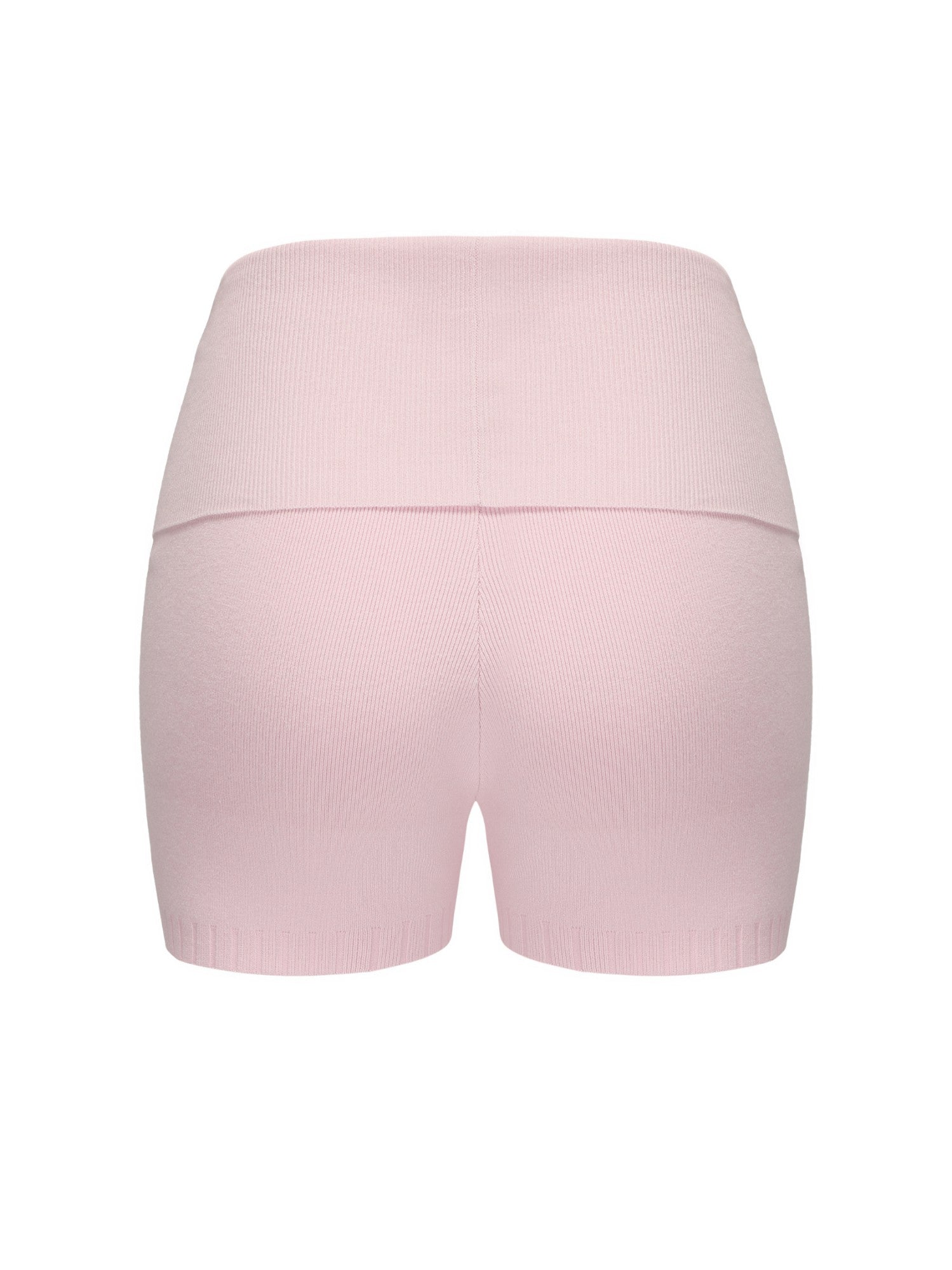 Nana Jacqueline Holly Shorts: Pink Knit Shorts for Resort Brunch Pink