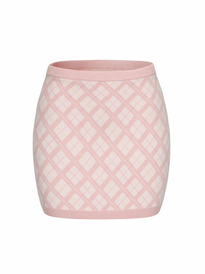 Nana Jacqueline Penelope Skirt: Pink Mini Skirt for Brunch Pink