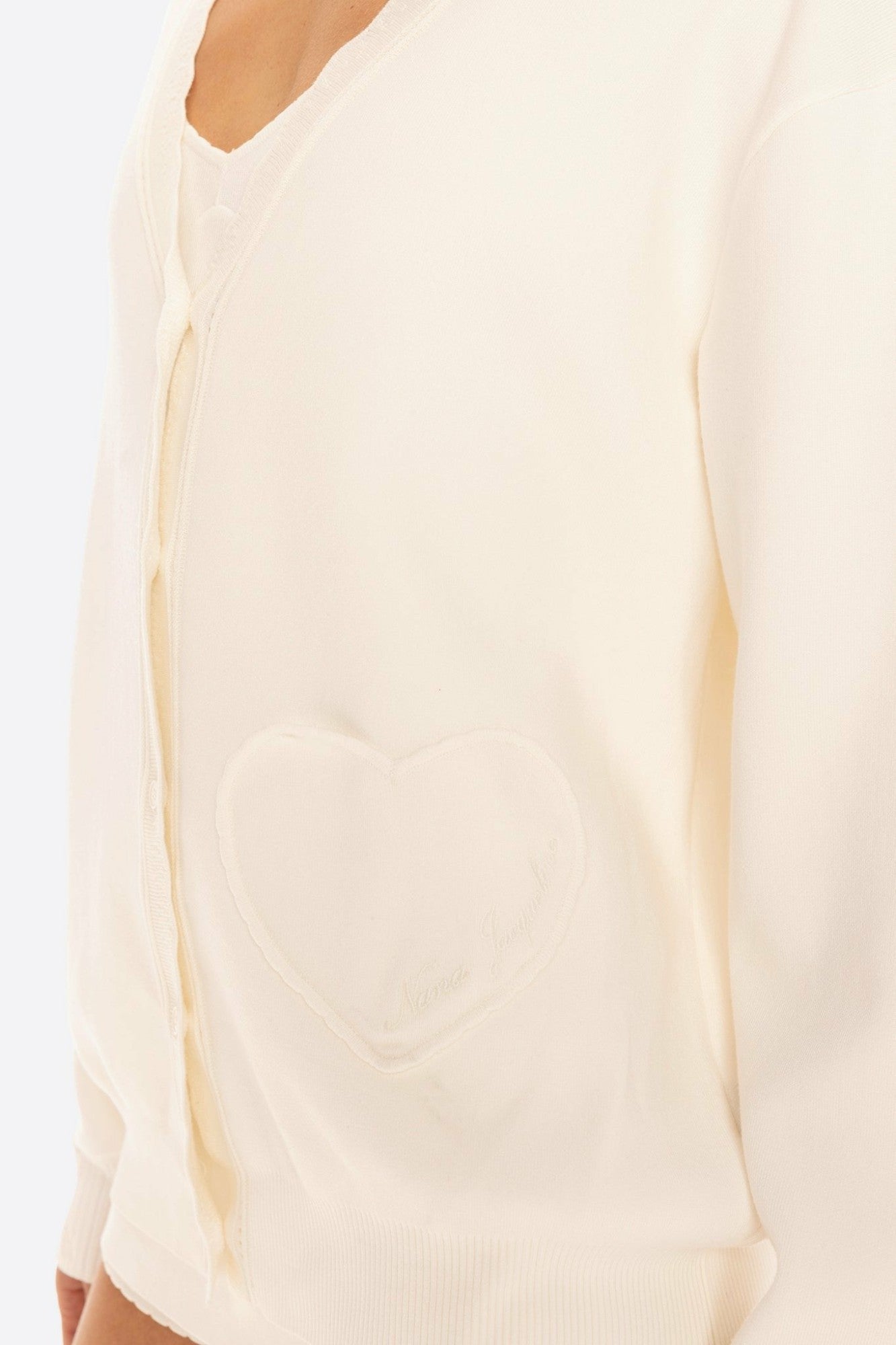 Nana Jacqueline Carrie Cardigan: White Cardigan for Brunch White