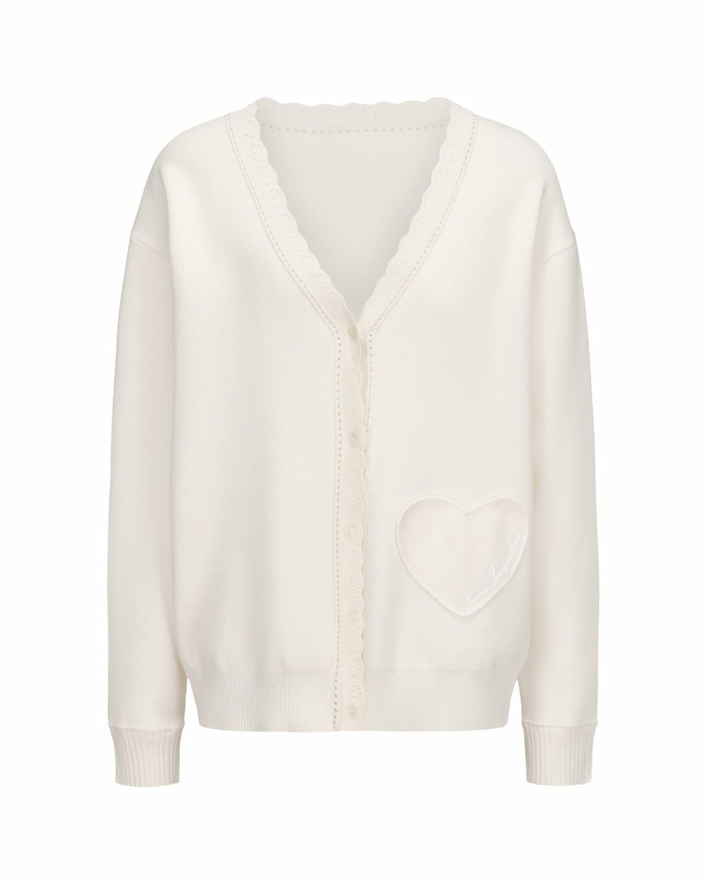 Nana Jacqueline Carrie Cardigan: White Cardigan for Brunch White