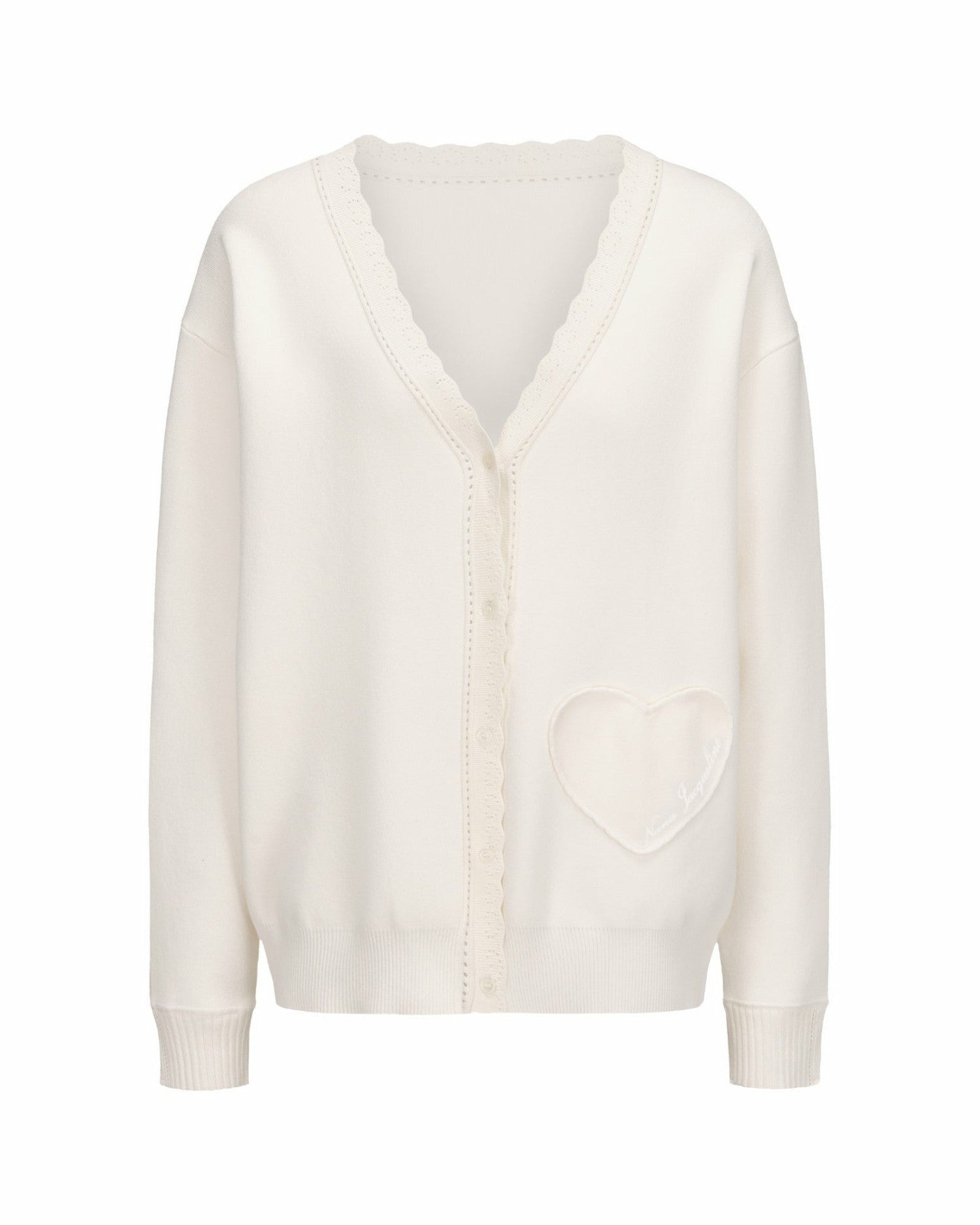 Nana Jacqueline Carrie Cardigan: White Cardigan for Brunch White