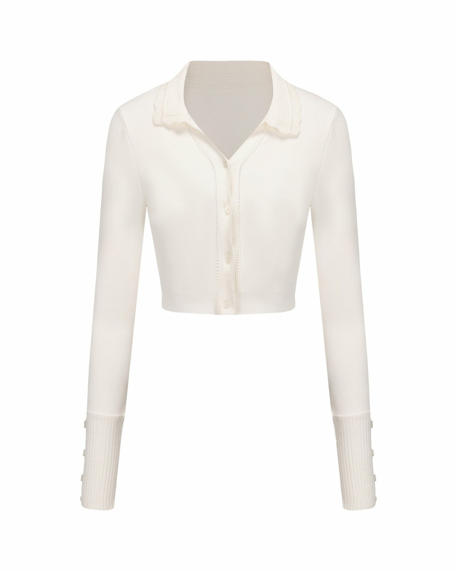 Nana Jacqueline Jenna Cardigan: White Cardigan for Brunch White