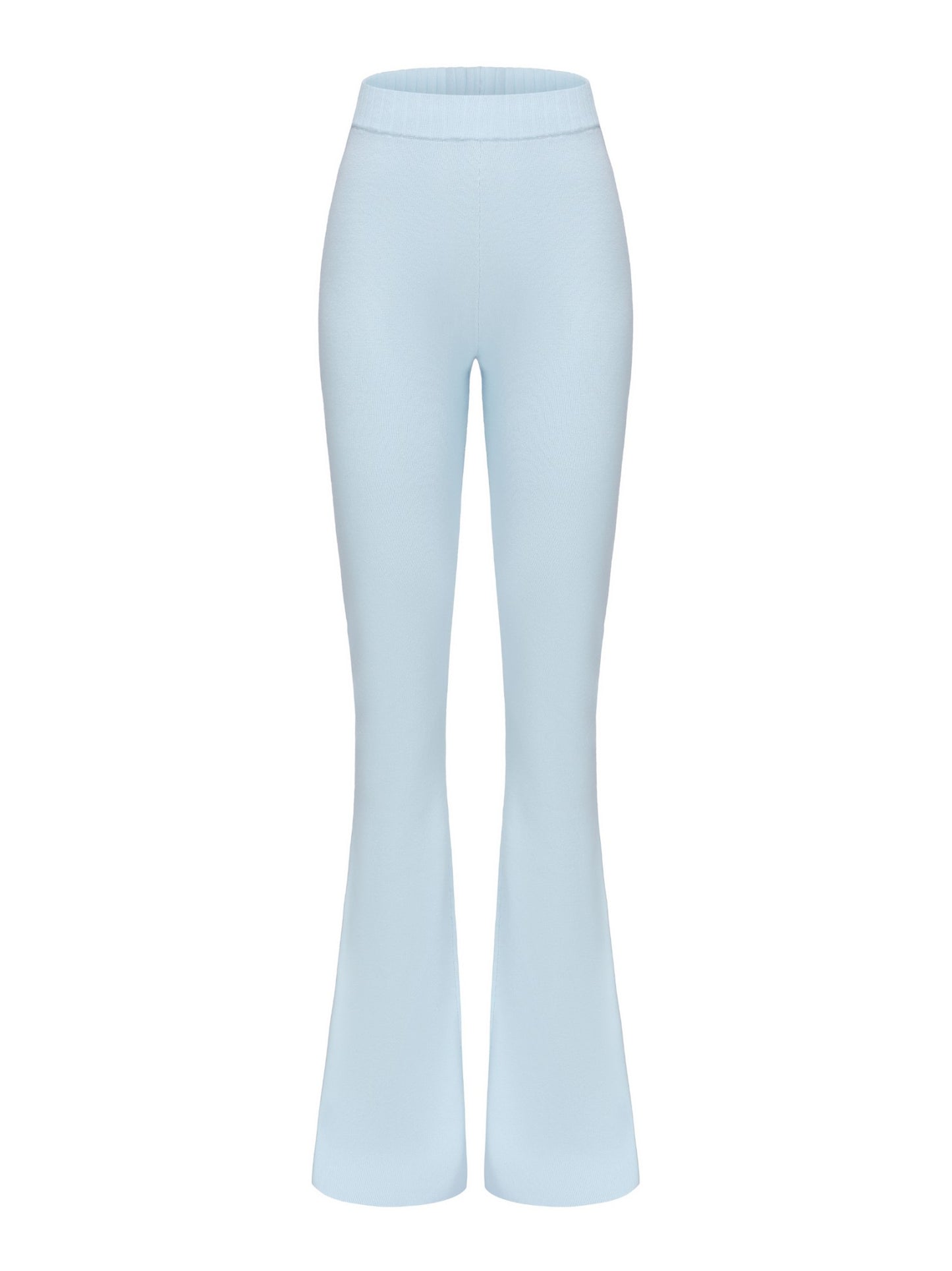 Nana Jacqueline Holly Pants: Blue Knit Pants for Resort Outfit Blue