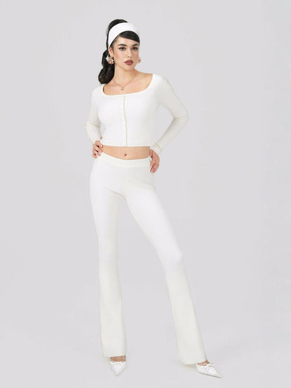 Nana Jacqueline Holly Pants: White Pants for Resort Brunch White