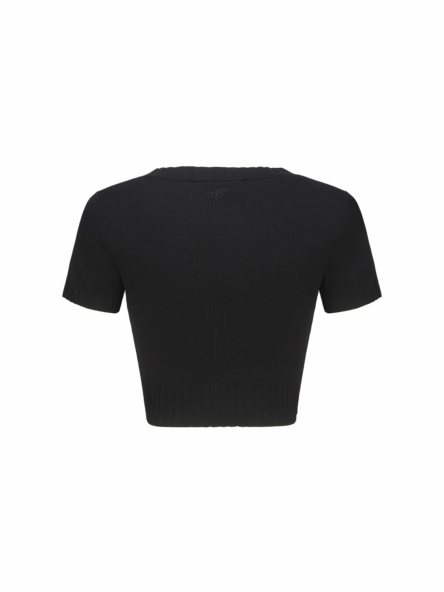 Nana Jacqueline Kennedy Knit Top Set: Black Knit Set for Girls' Night Out Black