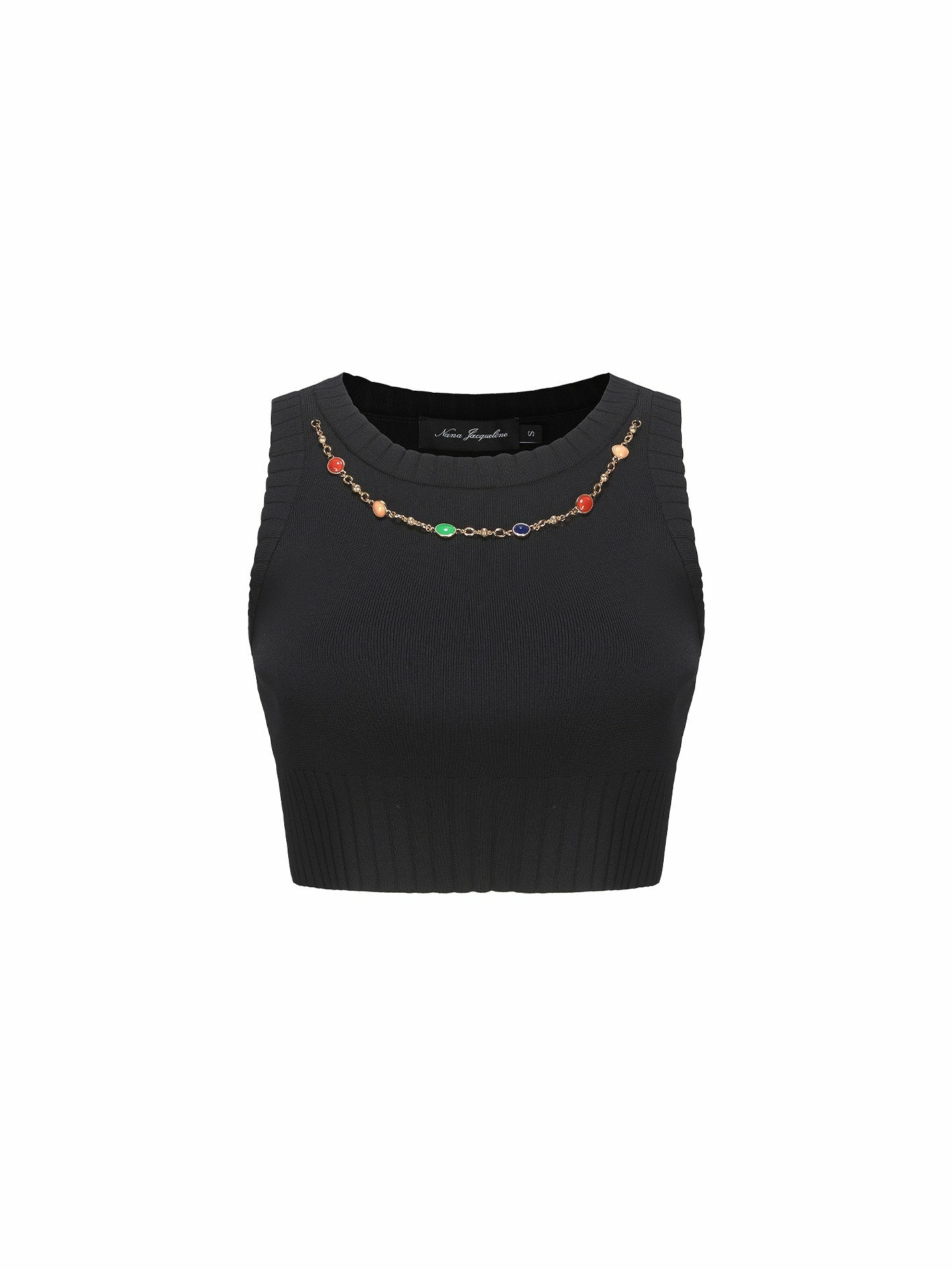 Nana Jacqueline Kennedy Knit Top Set: Black Knit Set for Girls' Night Out Black