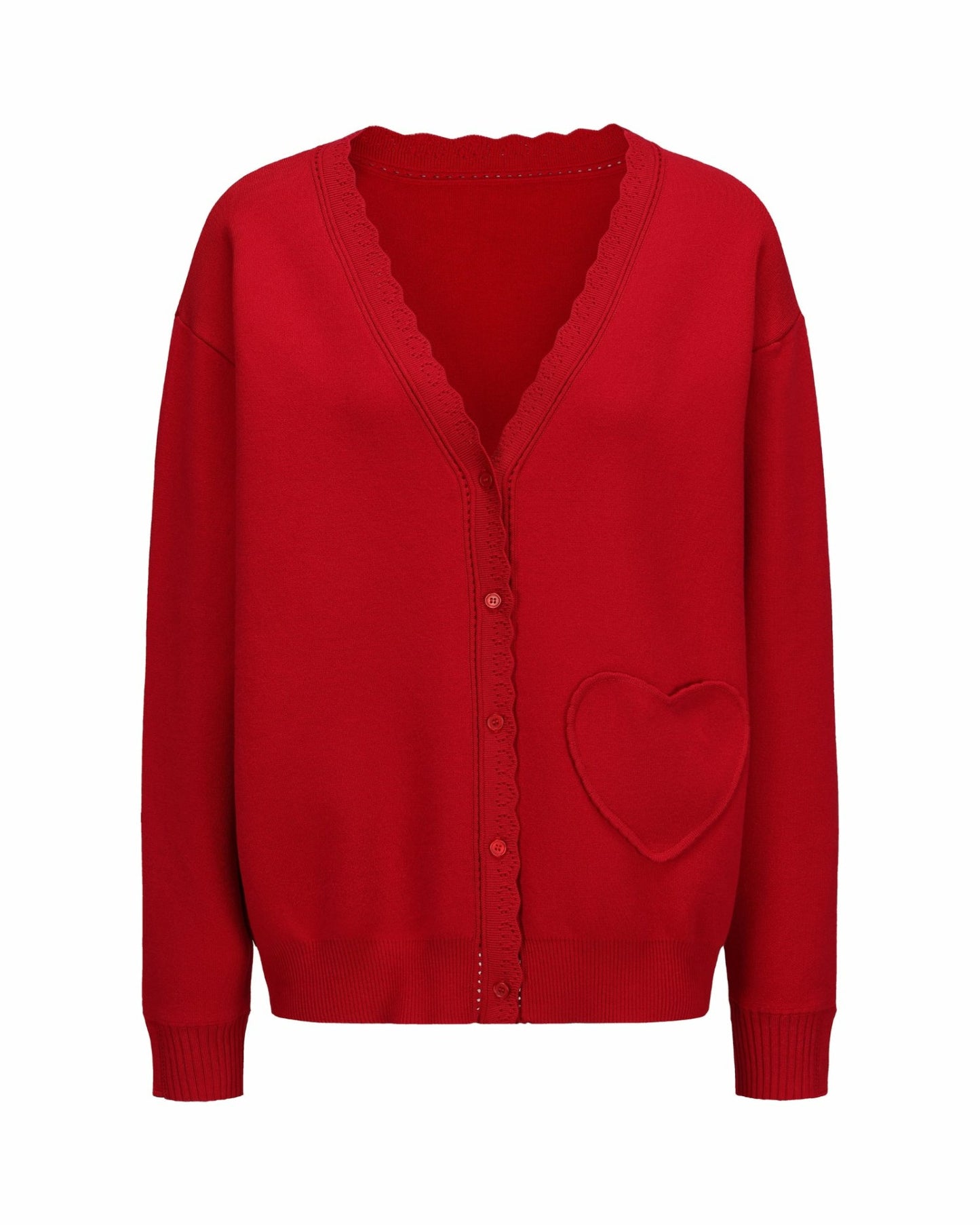 Nana Jacqueline Carrie Cardigan: Red Cardigan for Brunch Red