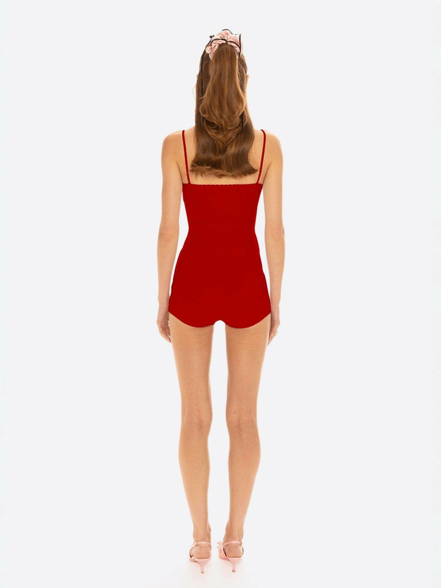 Nana Jacqueline Carrie Top: Red Knit Top for Date Night Red