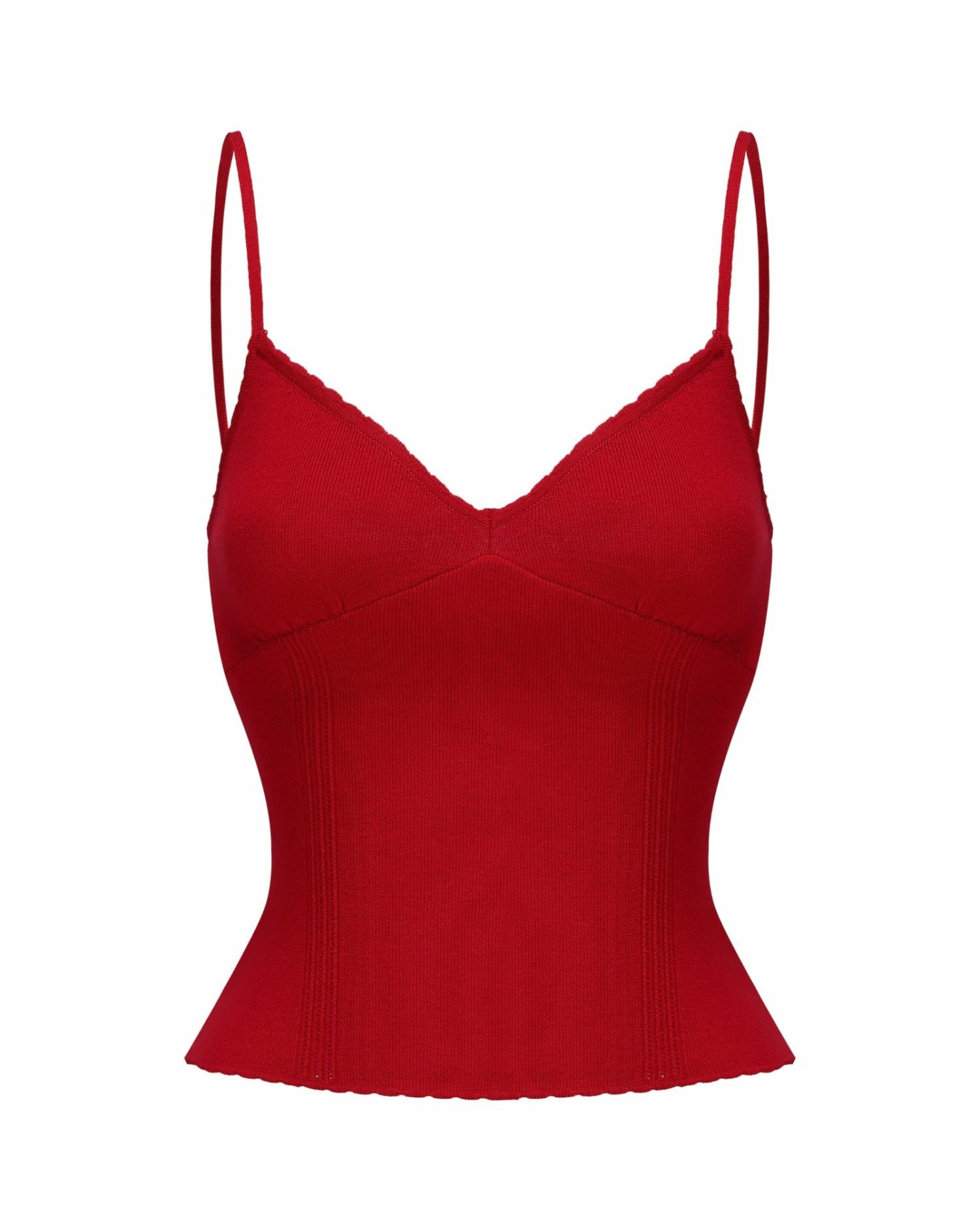 Nana Jacqueline Carrie Top: Red Knit Top for Date Night Red