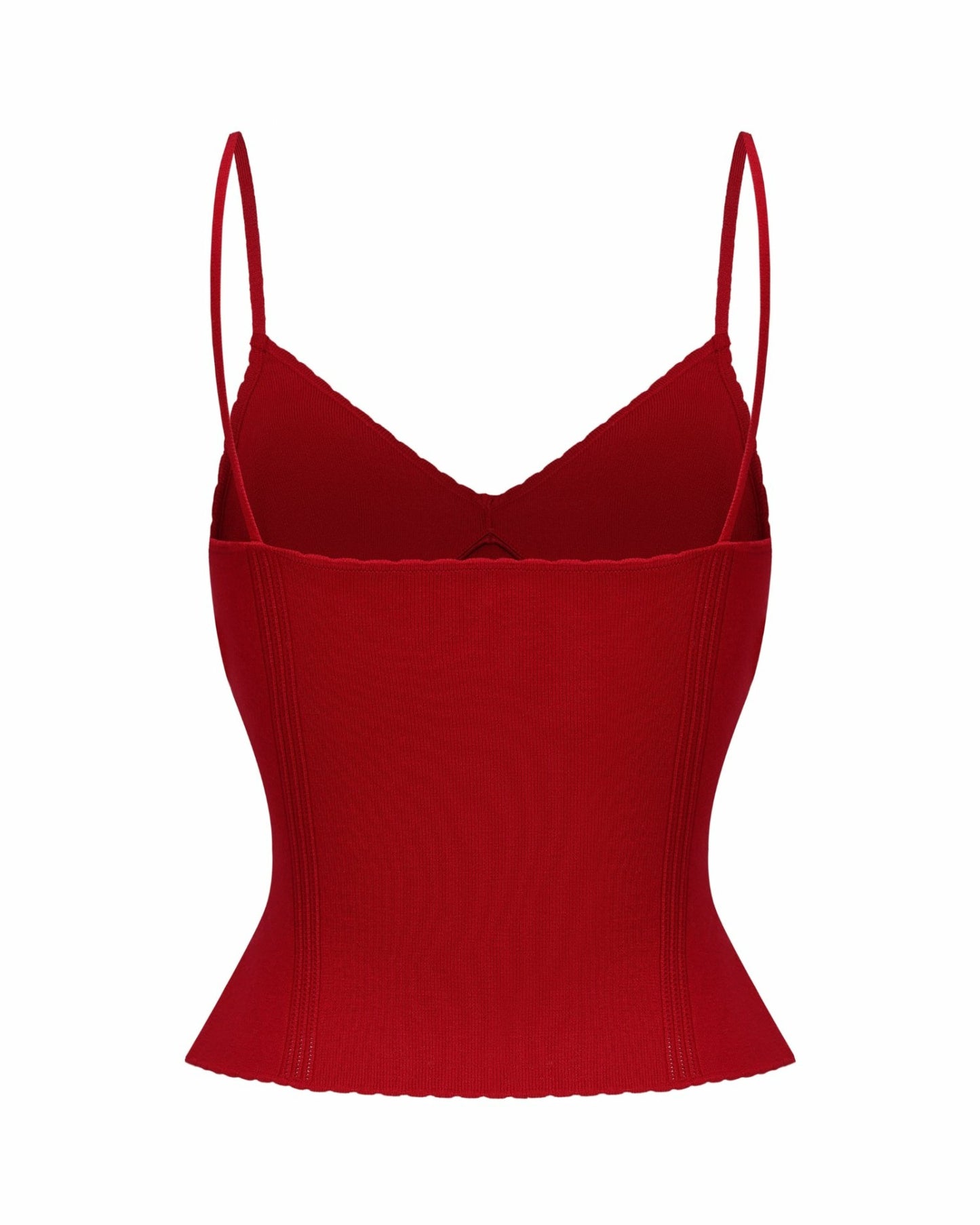 Nana Jacqueline Carrie Top: Red Knit Top for Date Night Red
