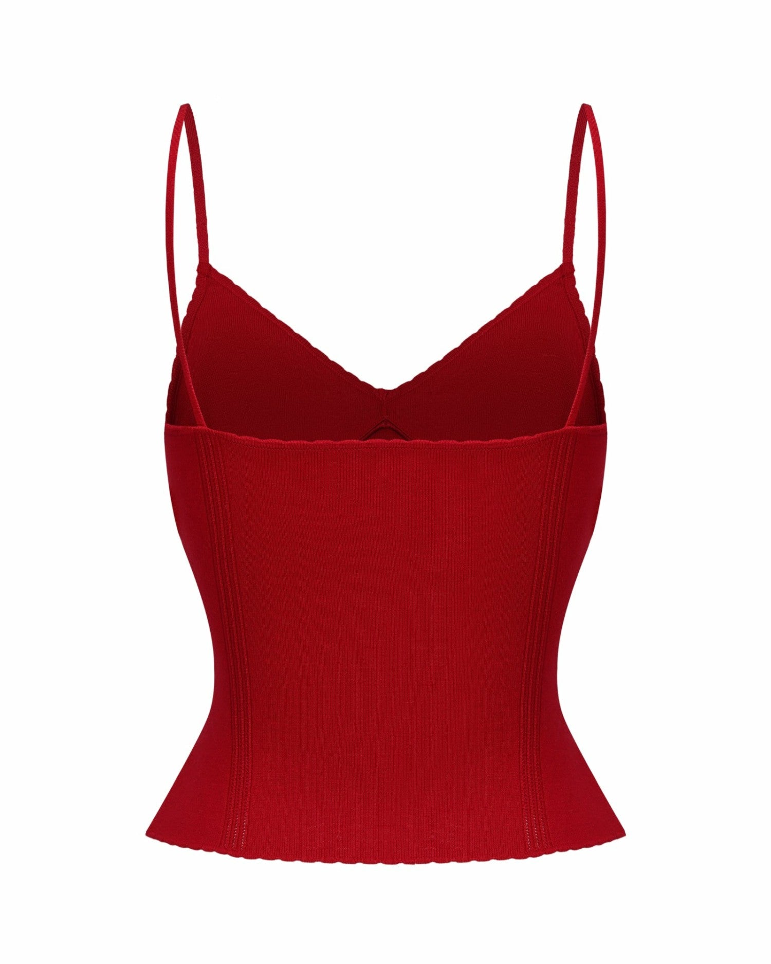 Nana Jacqueline Carrie Top: Red Knit Top for Date Night Red