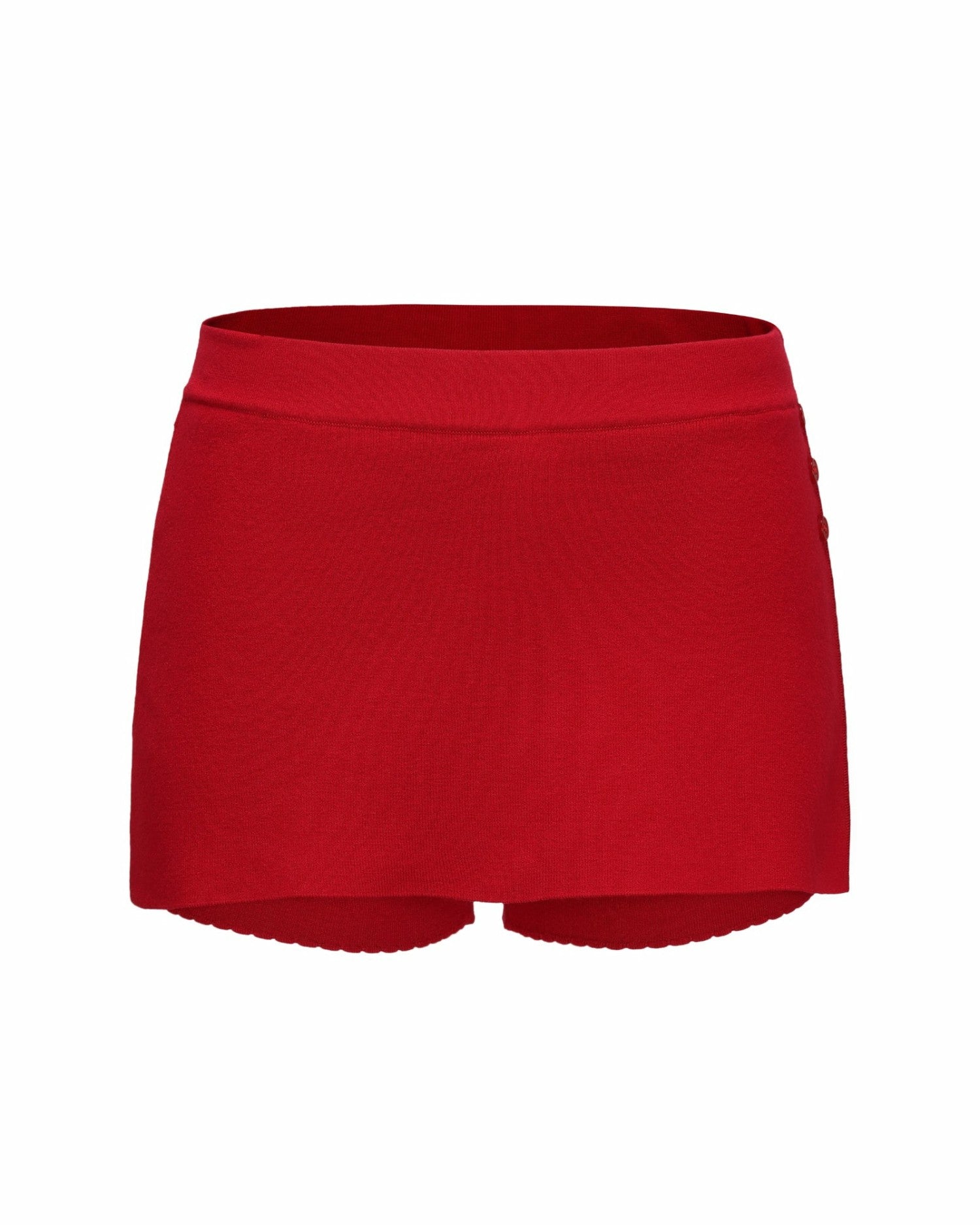 Nana Jacqueline Carrie Shorts: Red Knit Skort for Resort Brunch Red