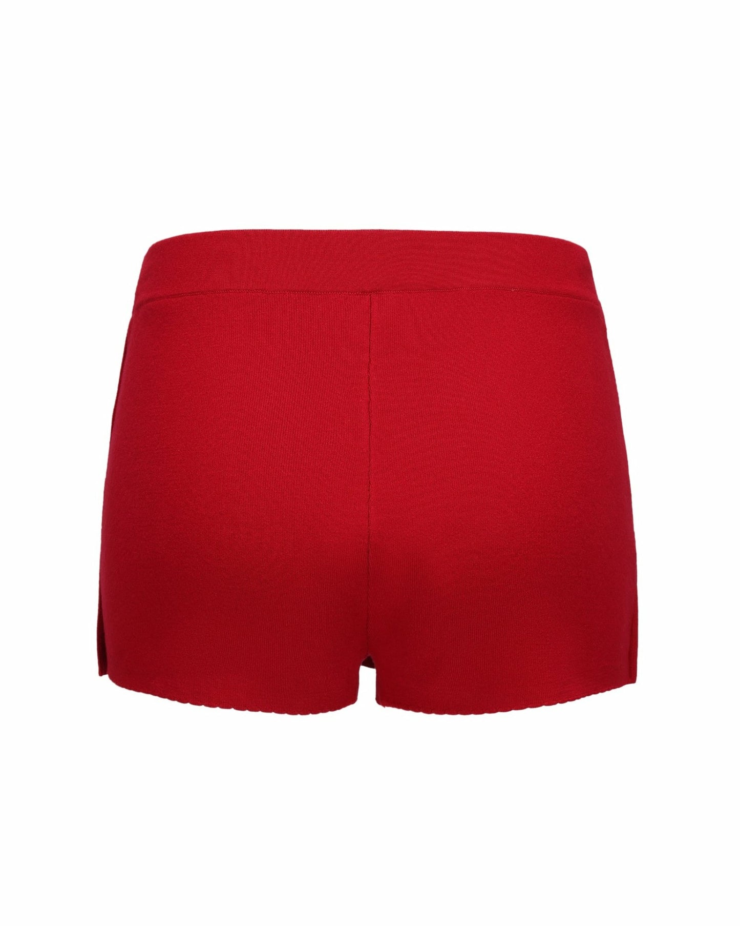 Nana Jacqueline Carrie Shorts: Red Knit Skort for Resort Brunch Red