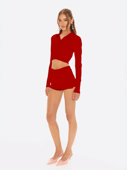 Nana Jacqueline Jenna Cardigan: Red Cardigan for Brunch Red