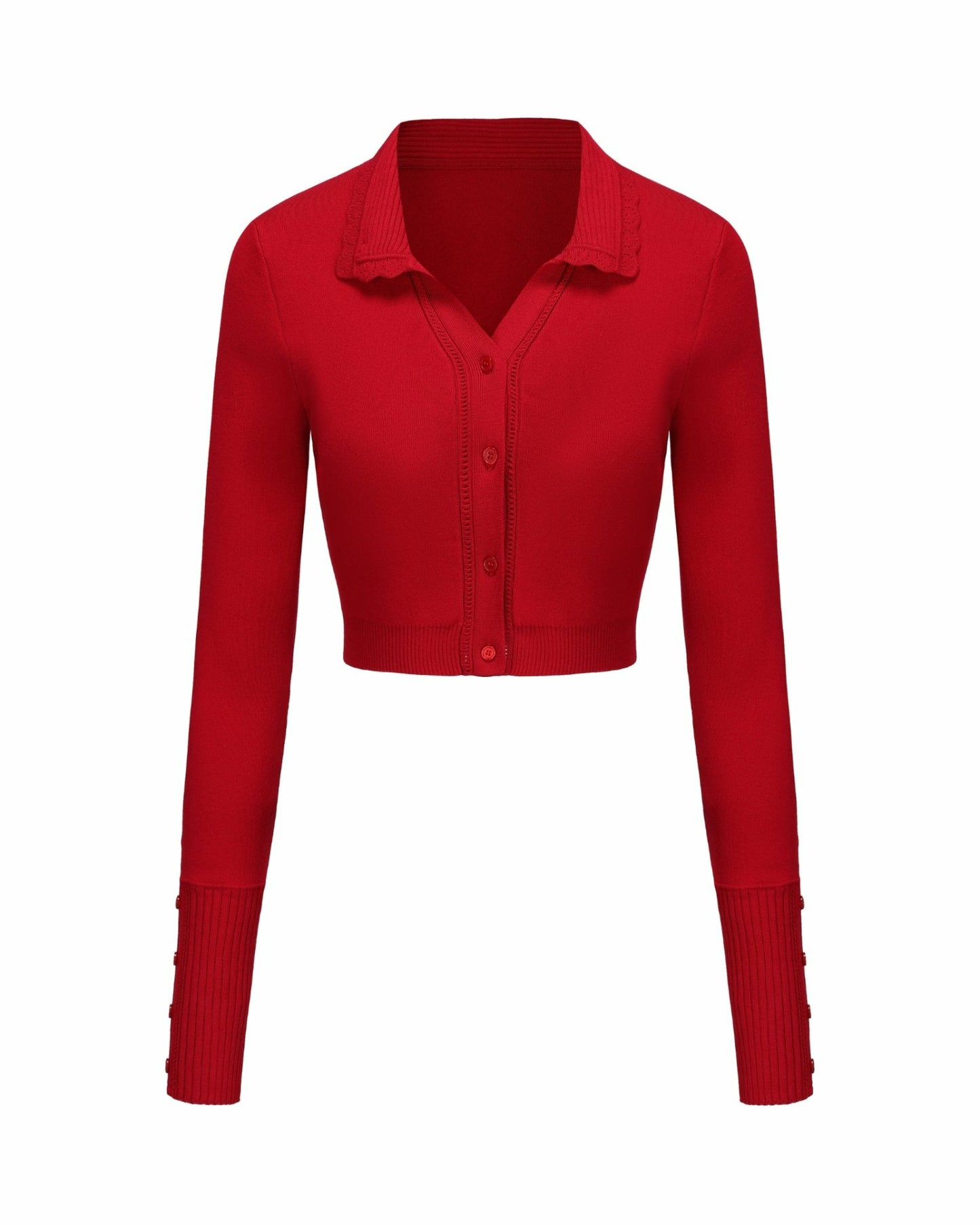 Nana Jacqueline Jenna Cardigan: Red Cardigan for Brunch Red