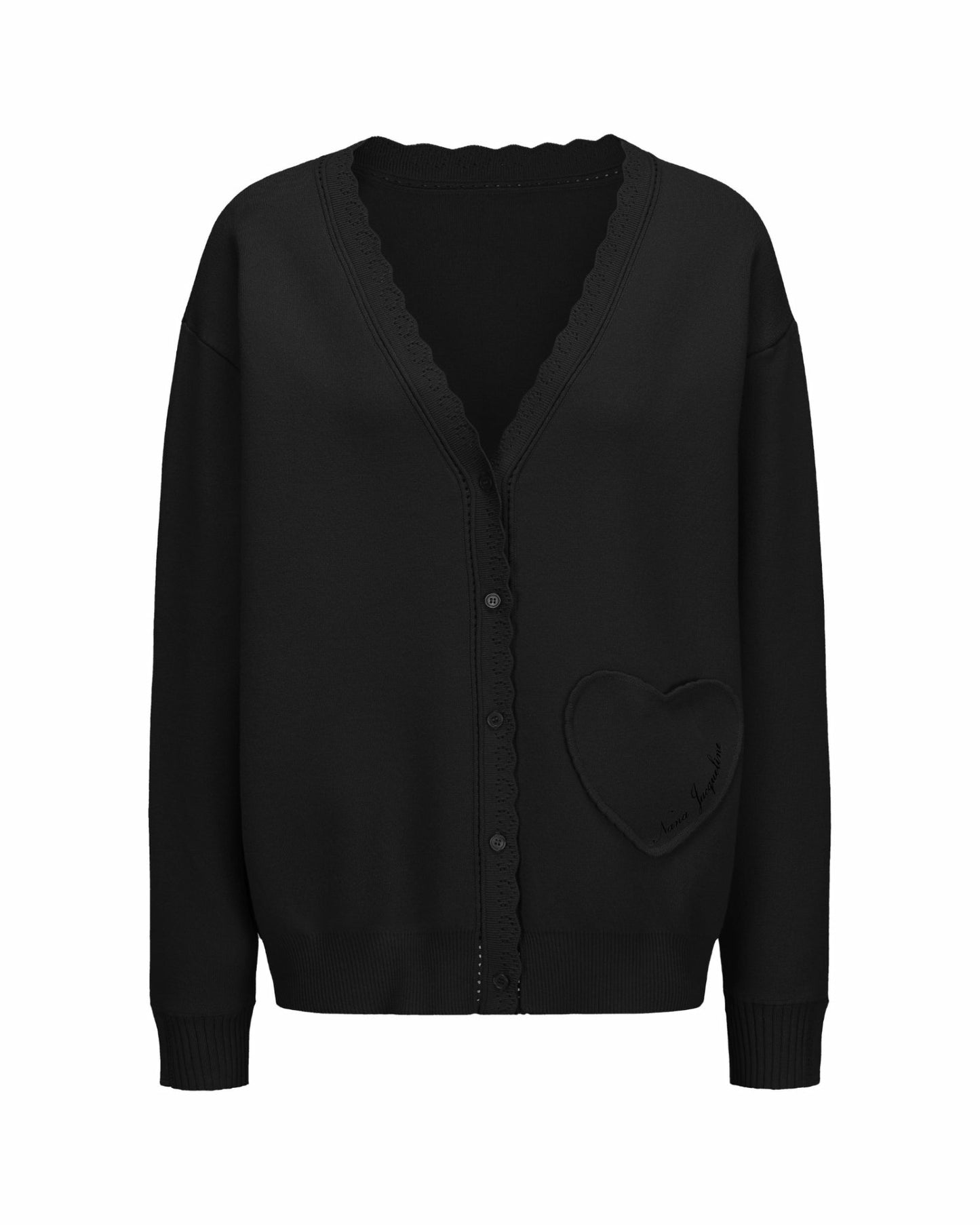 Nana Jacqueline Carrie Cardigan: Black Cardigan for Brunch Black