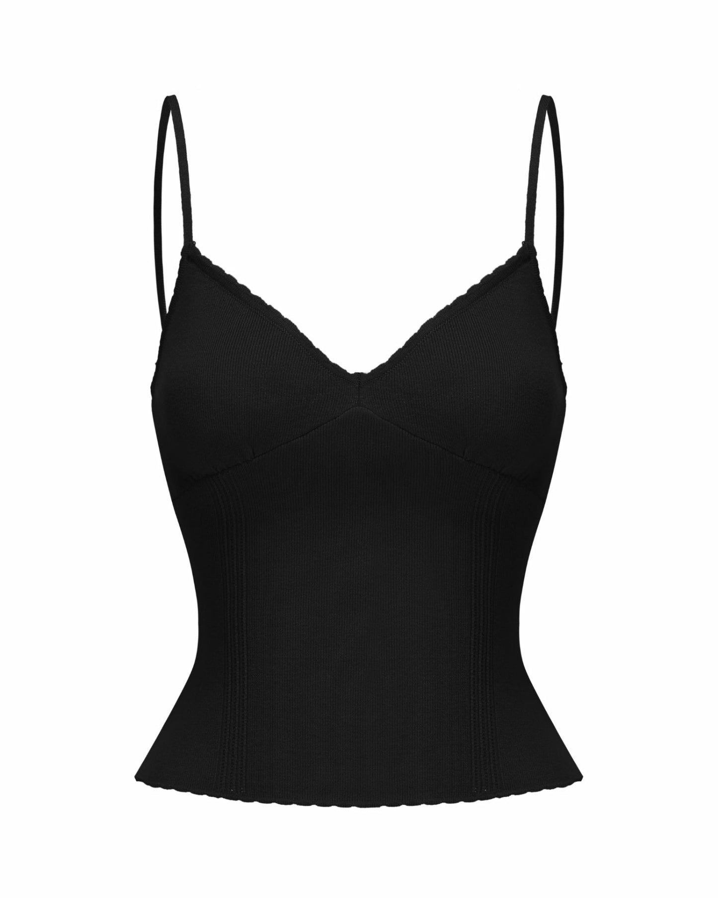 Nana Jacqueline Carrie Top: Black Knit Top for Date Night Black