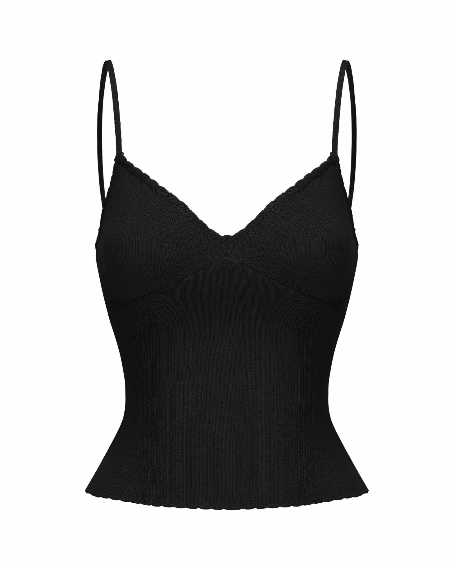 Nana Jacqueline Carrie Top: Black Knit Top for Date Night Black