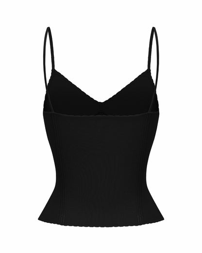 Nana Jacqueline Carrie Top: Black Knit Top for Date Night Black