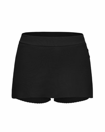 Nana Jacqueline Carrie Shorts: Black Knit Shorts for Resort Vacation Black