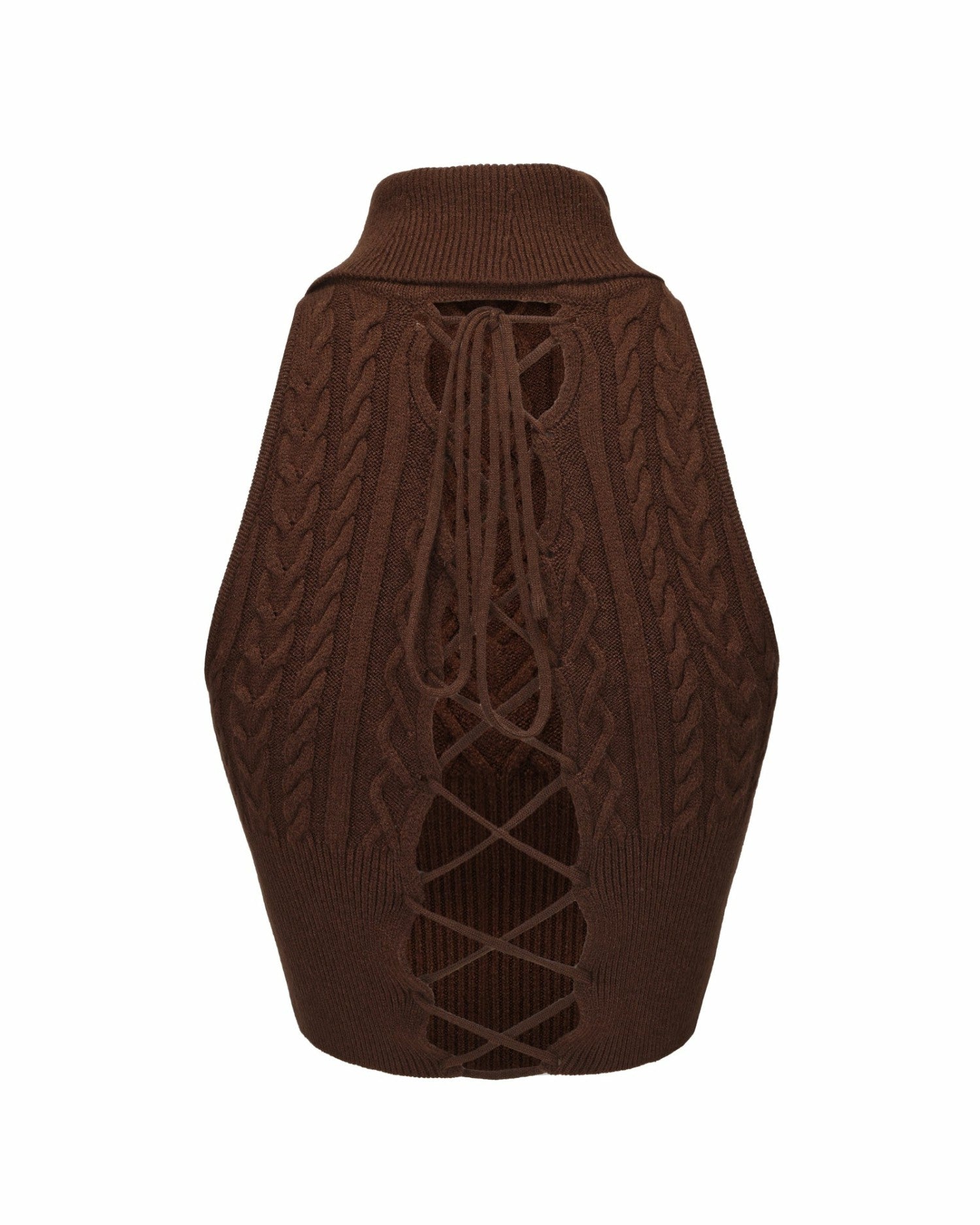 Nana Jacqueline Margo Knit Top: Brown Knit Top for Brunch Brown