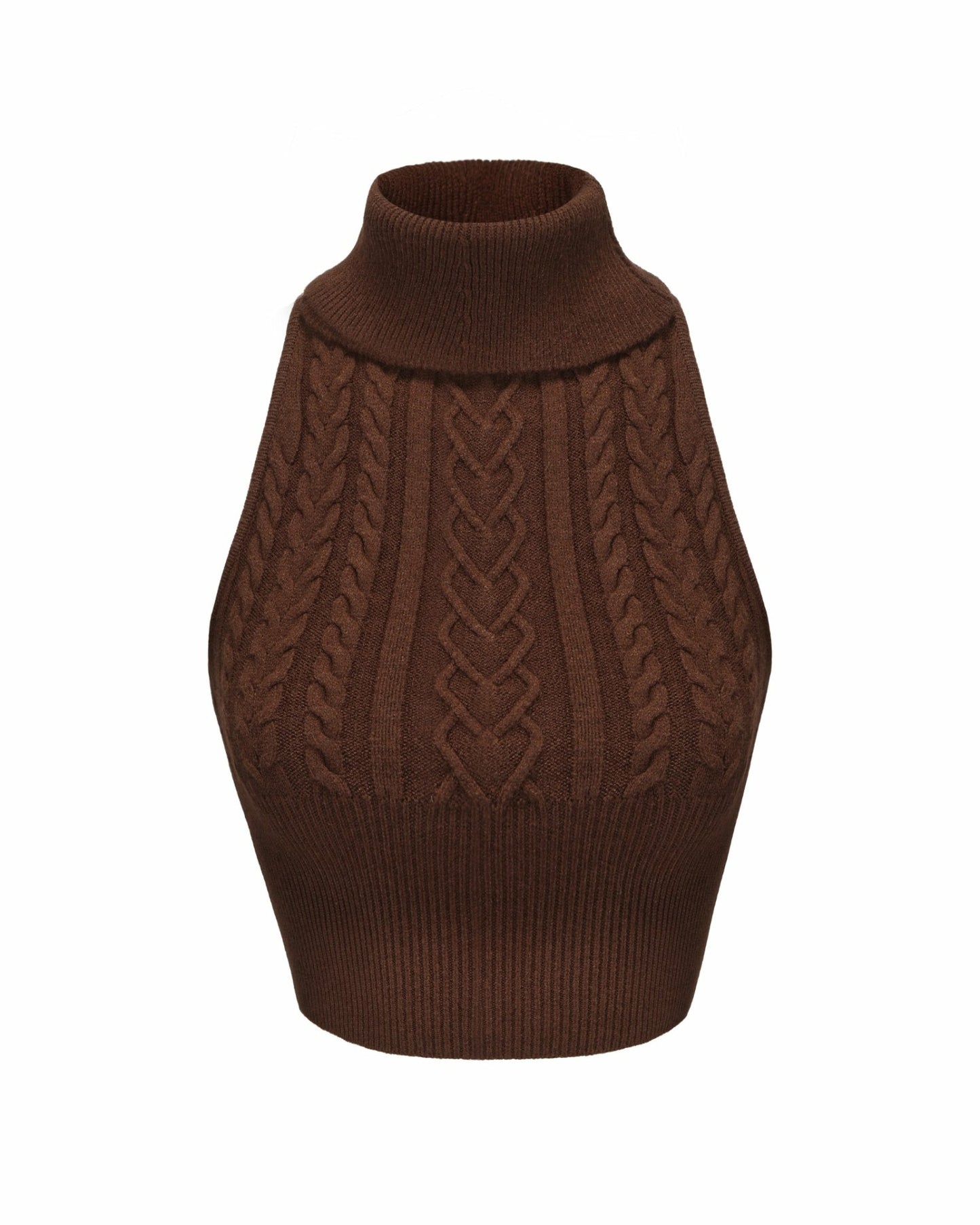 Nana Jacqueline Margo Knit Top: Brown Knit Top for Brunch Brown