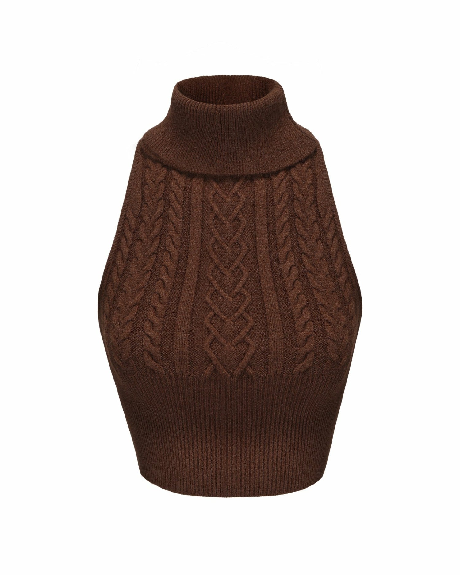 Nana Jacqueline Margo Knit Top: Brown Knit Top for Brunch Brown