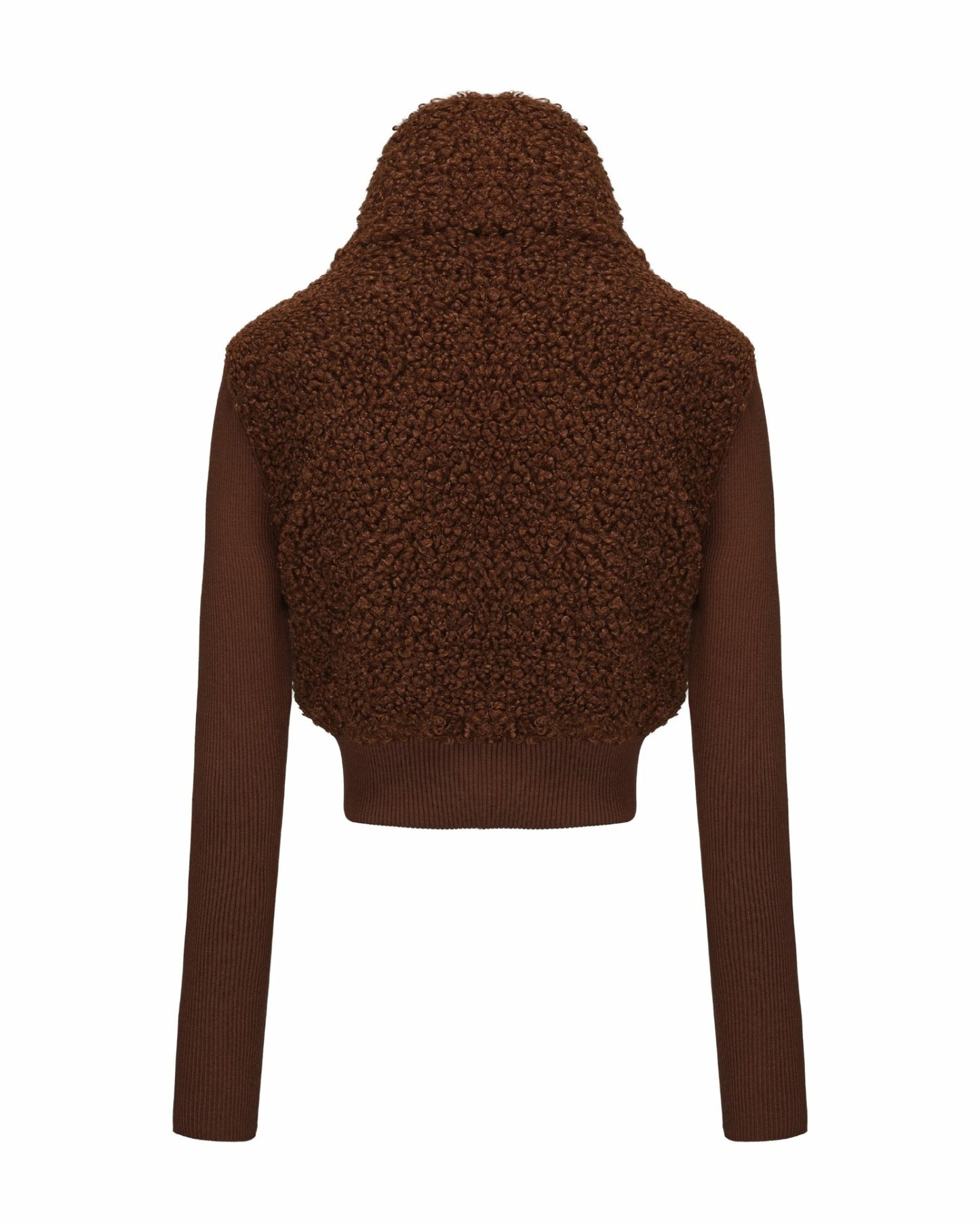 Nana Jacqueline Hailey Knit Jacket: Brown Knit Jacket for Brunch Brown