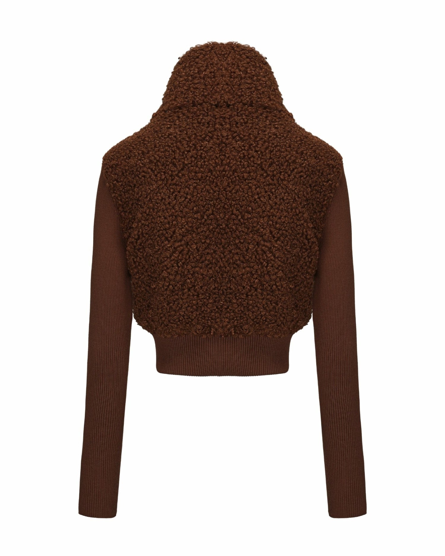 Nana Jacqueline Hailey Knit Jacket: Brown Knit Jacket for Brunch Brown