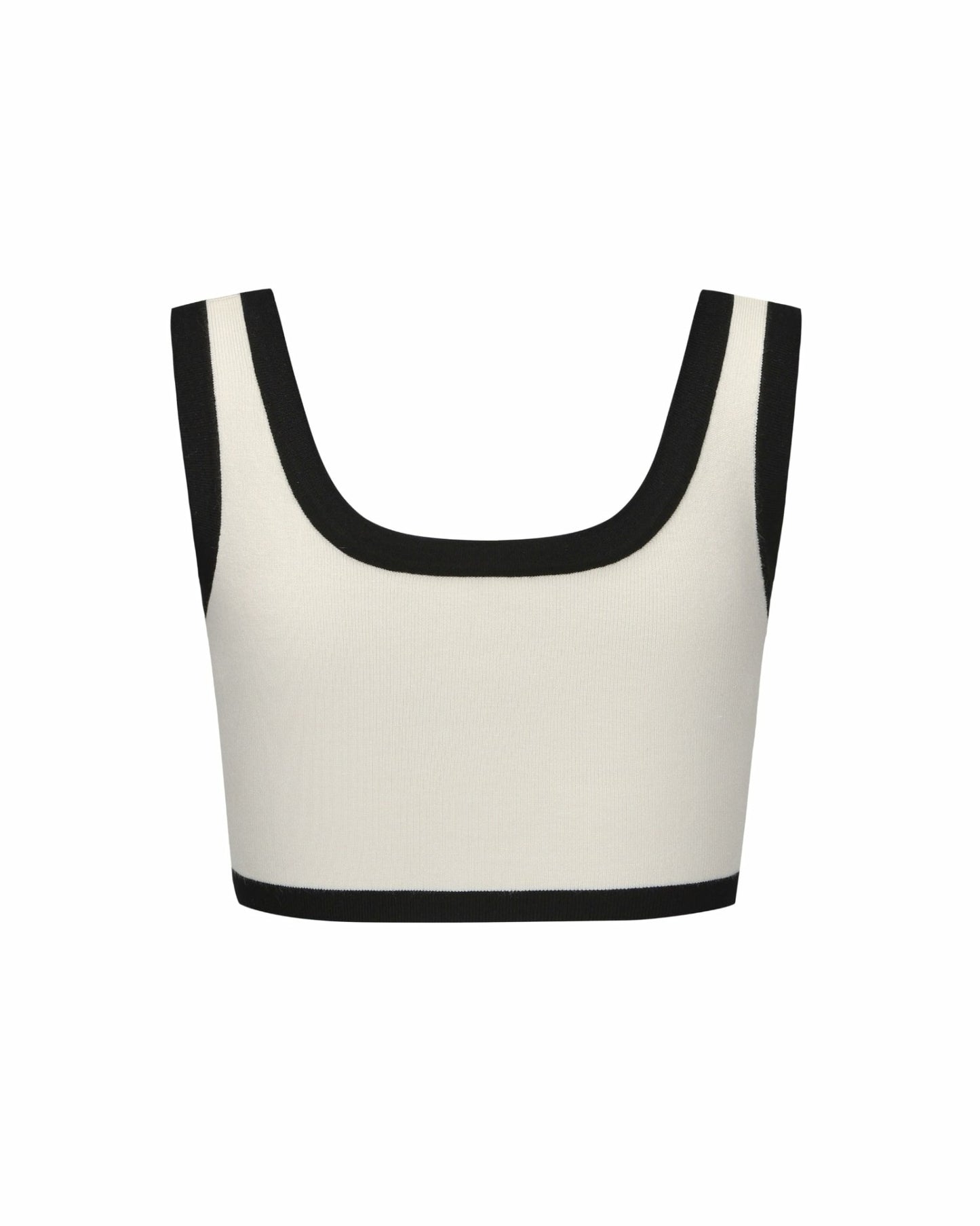 Nana Jacqueline Eliza Vest Top: White Knit Top for Country Club Brunch White