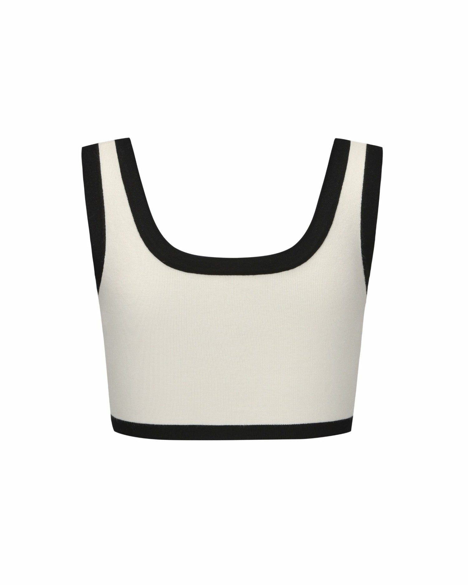 Nana Jacqueline Eliza Vest Top: White Knit Top for Country Club Brunch White