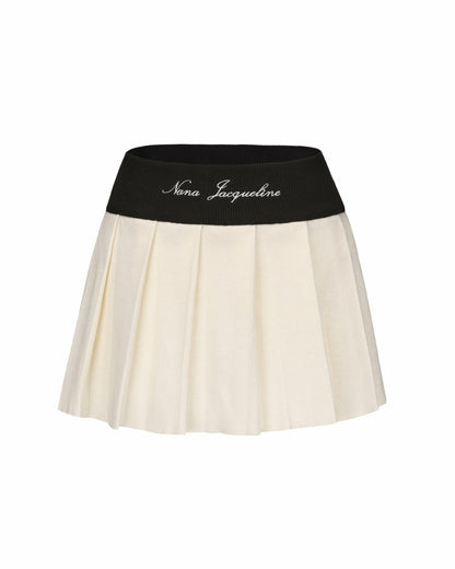 Nana Jacqueline Hazel Skirt: White Skirt for Tennis Club Outfit White