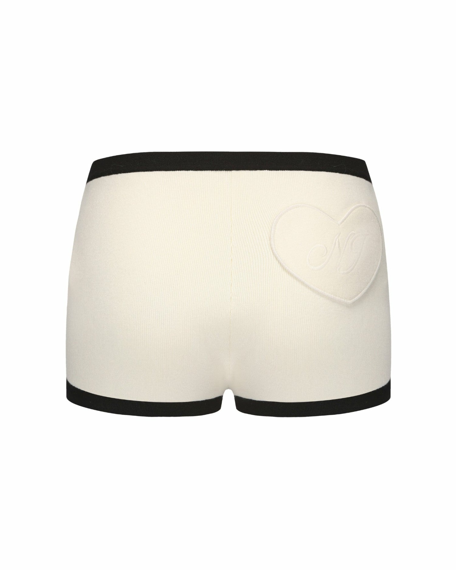 Nana Jacqueline Eliza Knit Shorts: White Knit Shorts for Resort Vacation White