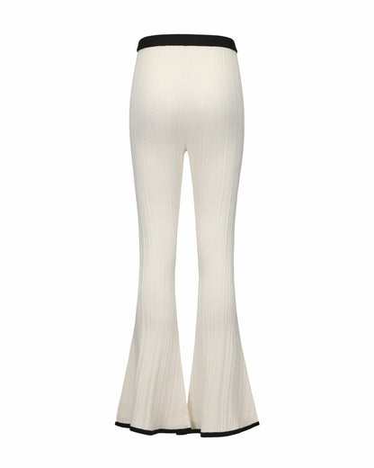 Nana Jacqueline Eliza Pants: White Knit Pants for Country Club Brunch White