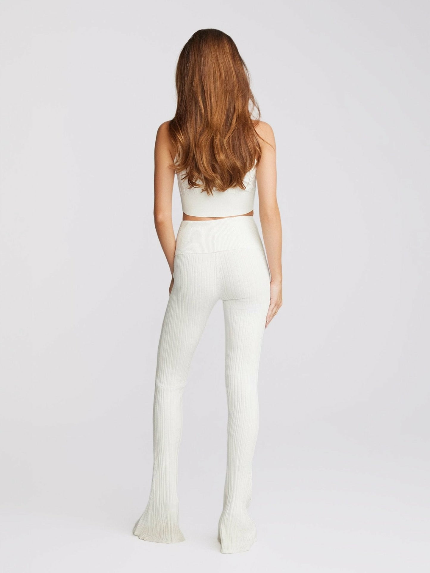 Nana Jacqueline Janelle Knit Top: White Knit Top for Country Club Brunch White