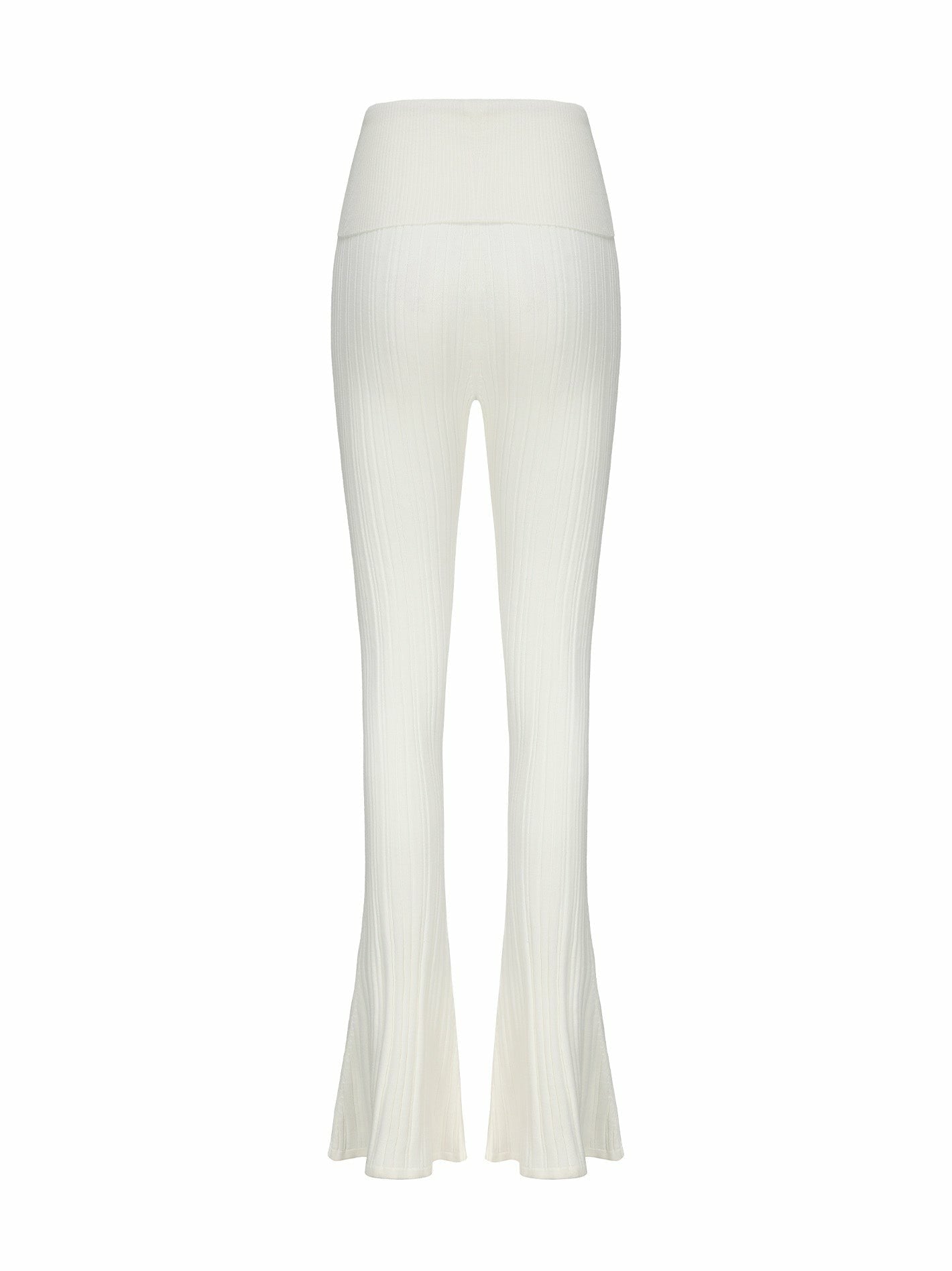 Nana Jacqueline Janelle Knit Pants: White Knit Pants for Resort Brunch White
