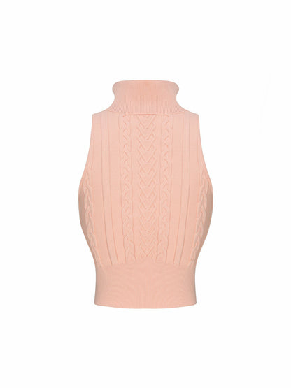 Nana Jacqueline Janelle Knit Top: Peach Knit Top for Resort Brunch Peach