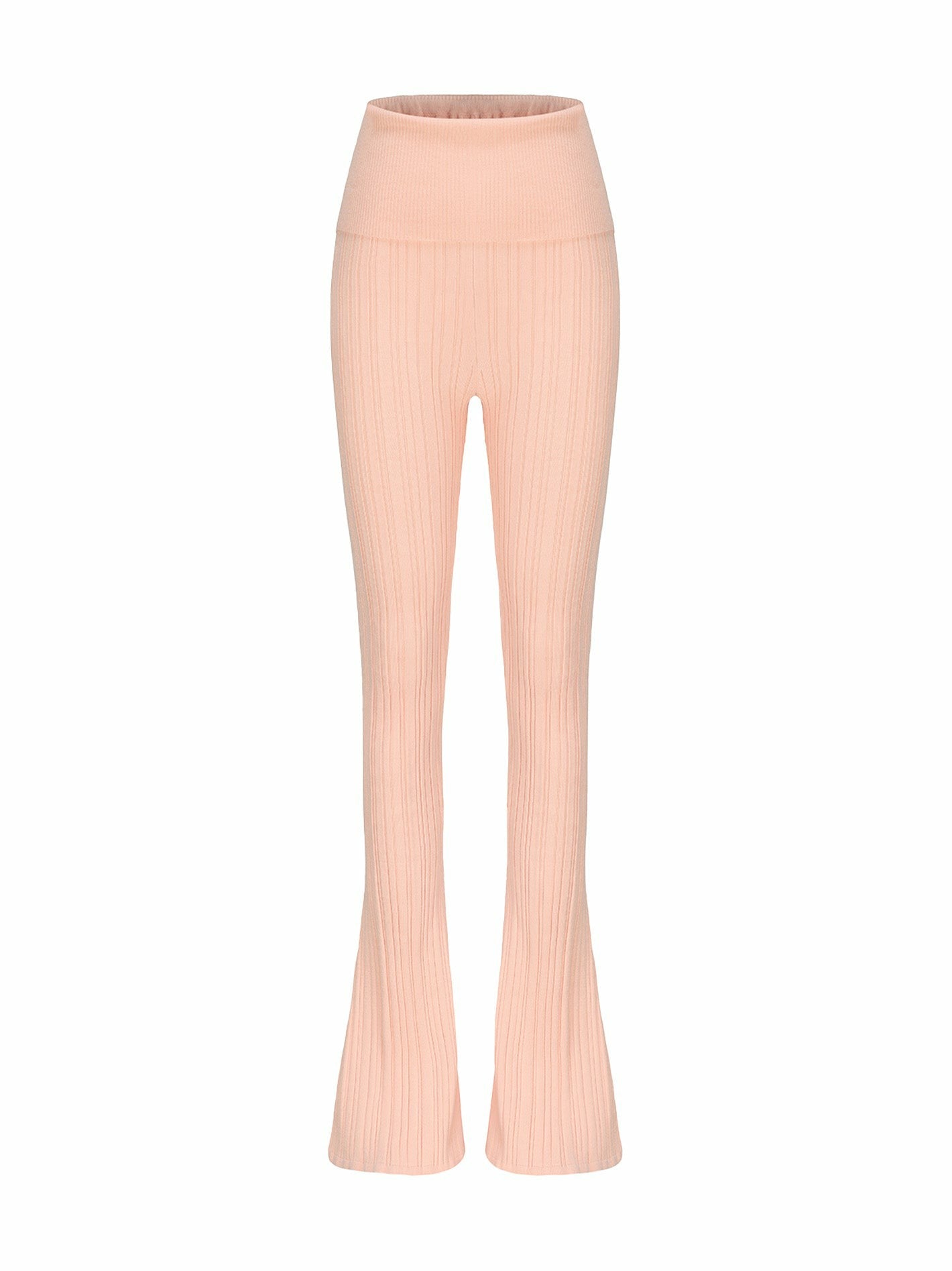 Nana Jacqueline Janelle Knit Pants: Peach Knit Pants for Resort Brunch Peach