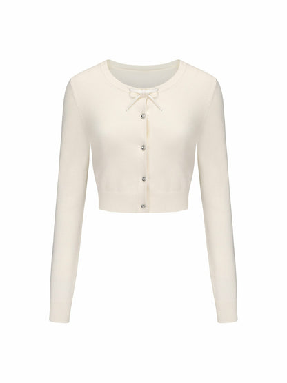 Nana Jacqueline Audrina Cardigan: White Cardigan for Brunch White