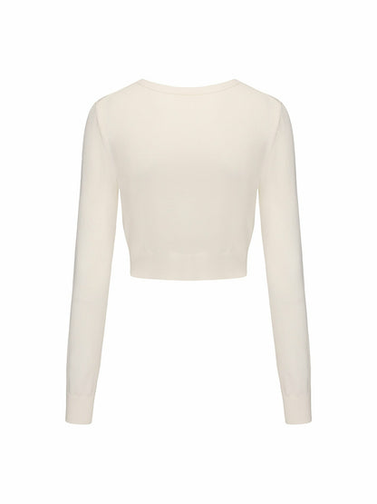 Nana Jacqueline Audrina Cardigan: White Cardigan for Brunch White
