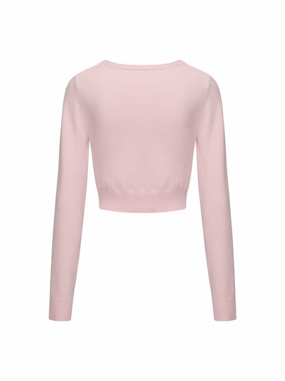 Nana Jacqueline Audrina Cardigan: Pink Cardigan for Brunch Pink