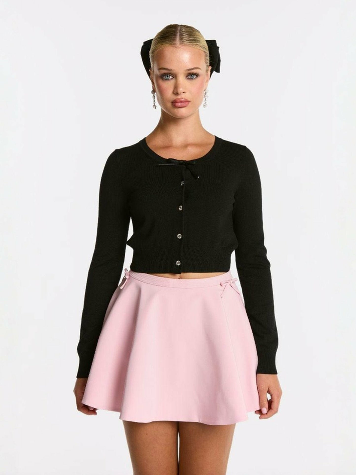 Nana Jacqueline Audrina Cardigan: Black Cardigan for Brunch Black