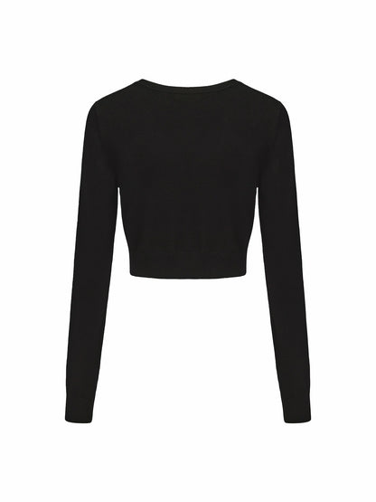 Nana Jacqueline Audrina Cardigan: Black Cardigan for Brunch Black