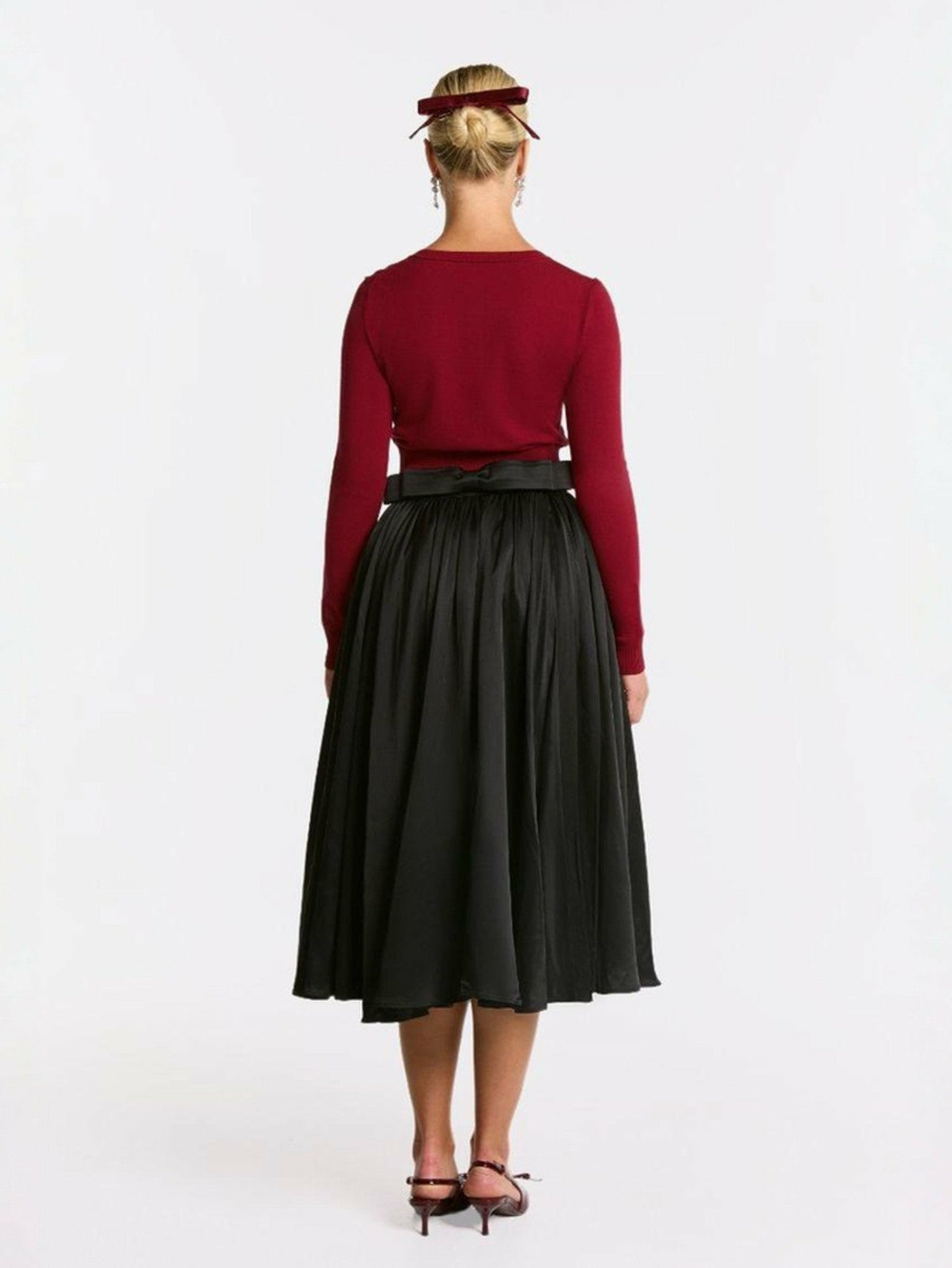 Nana Jacqueline Audrina Cardigan: Red Cardigan for Brunch Red
