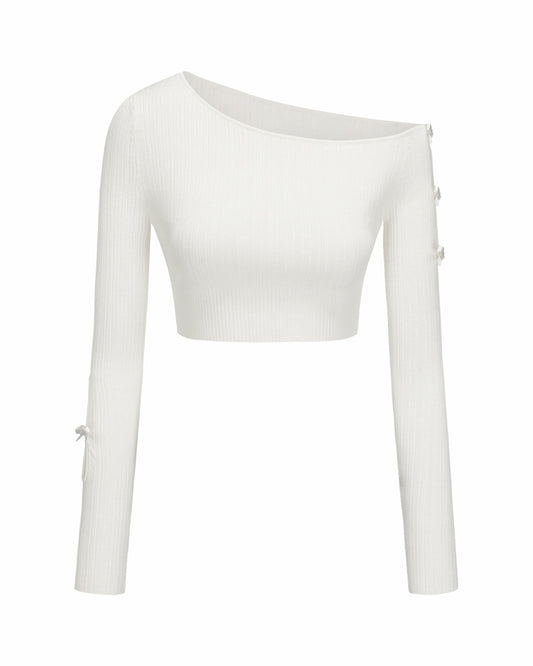 Nana Jacqueline Zara Top: White Top for Date Night White