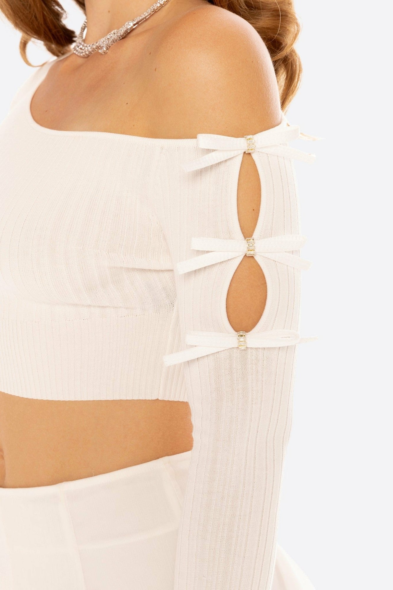 Nana Jacqueline Zara Top: White Top for Date Night White