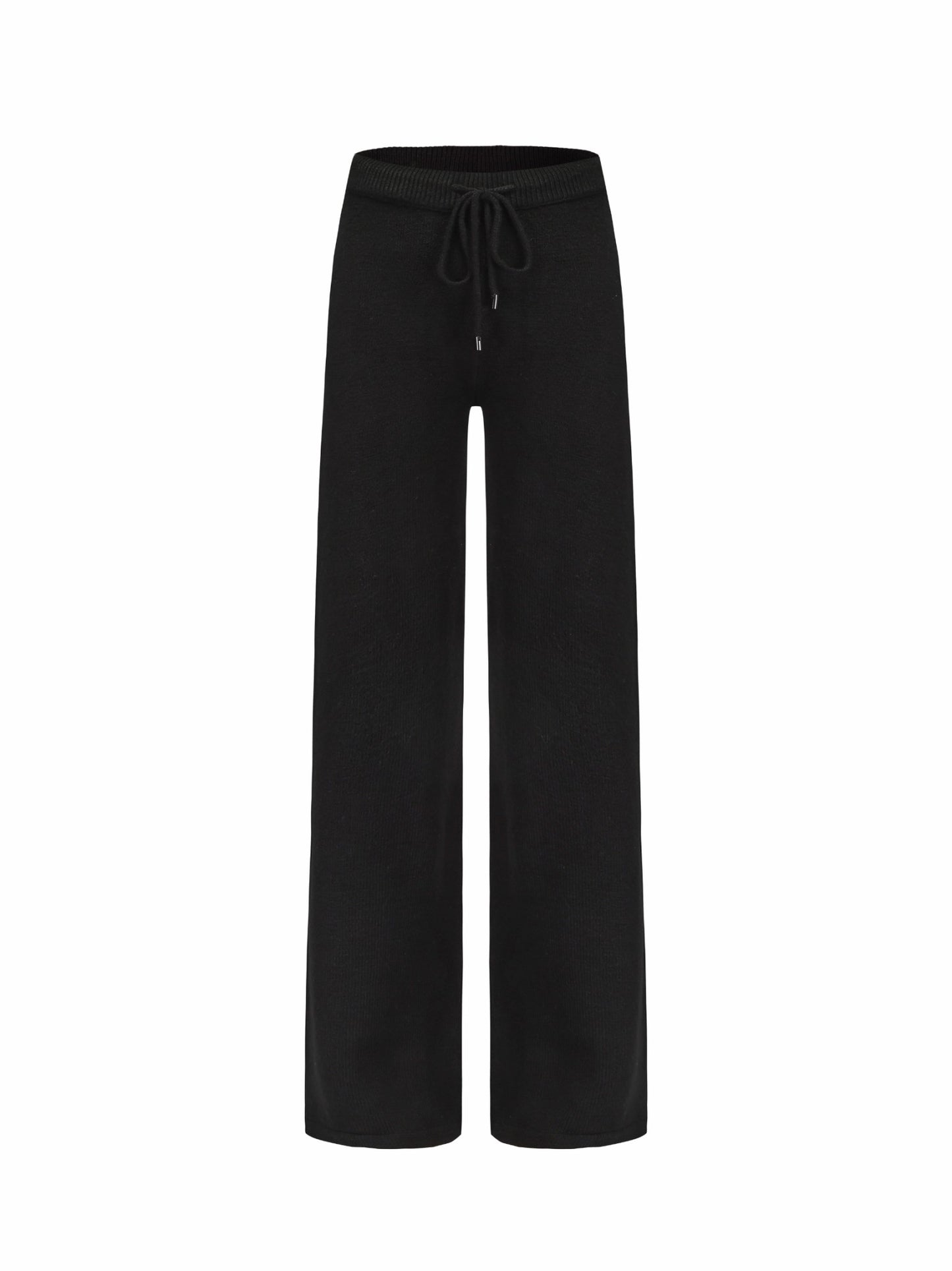 Nana Jacqueline Addison Pants: Black Knit Pants for Resort Outfit Black