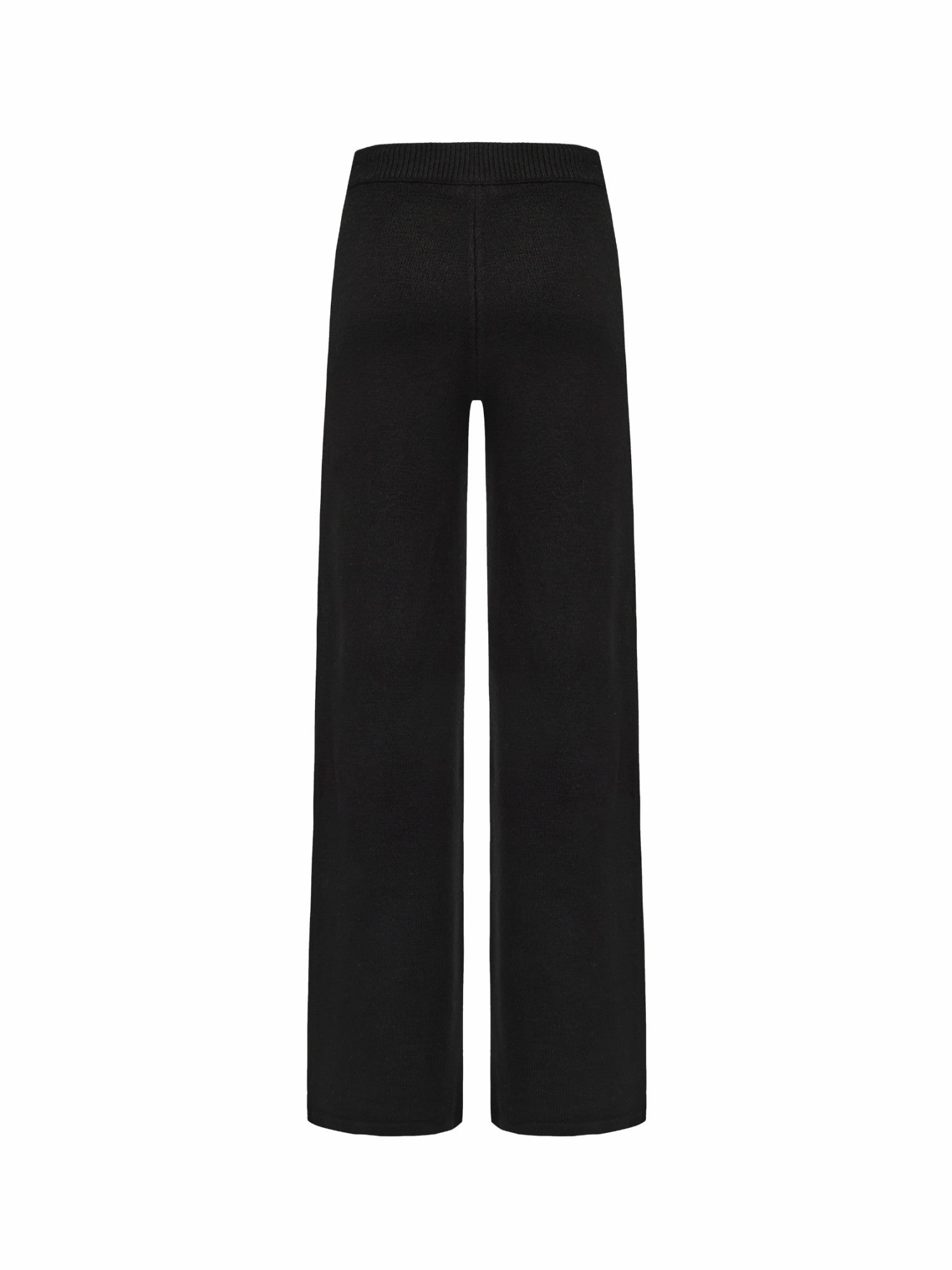 Nana Jacqueline Addison Pants: Black Knit Pants for Resort Outfit Black
