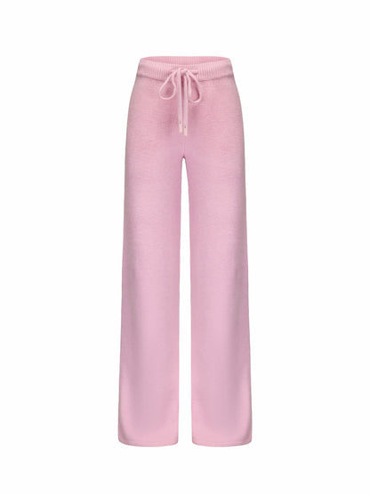 Nana Jacqueline Addison Pants: Pink Knit Pants for Resort Brunch Pink