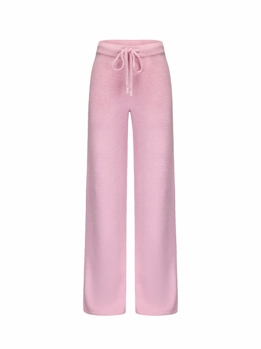 Nana Jacqueline Addison Pants: Pink Knit Pants for Resort Brunch Pink